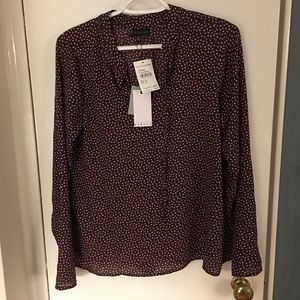NWT Bobeau purple blouse size 2x FITS LIKE A LARGE